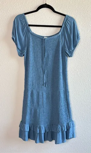 American Eagle Smocked Ruffle Hem Dress thumbnail 1