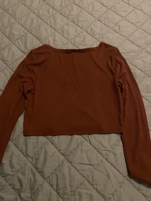 Heart & Hips Brown Long Sleeve Top thumbnail 2