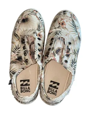 Billabong Cruiser Floral Print Canvas Slip On Shoes Women's‎ Size 7.5 thumbnail 1