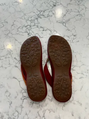 Keen Red Orange Strappy‎ Thong Flip Flop Sandals Shoes Size 8 thumbnail 2