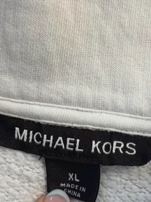 Michael Kors White Quarter Zip Pullover Sweatshirt Women’s thumbnail 5