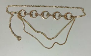 Gold Moon and Sun Layered Waist Chain Belt Sash O/S 🌙✨ thumbnail 1