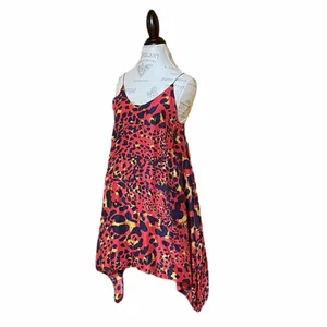 Zimmermann Wanderlust Dip Flare Red Leopard Print Silk Dress Sz 0 Retail $350 thumbnail 3