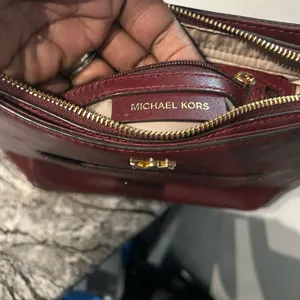 Michael Kors Burgundy Crossbody Bag thumbnail 4