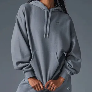 Alo Yoga Accolade Hoodie Steel Grey M thumbnail 1