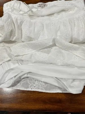 Nanette Lepore White‎ Sleeveless Embroidered Dress With Pockets- Size 14. thumbnail 11