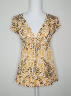 Solemio / Small / Yellow and Gray Tee thumbnail 1