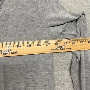 White House Black Market Top Womens Small Gray Long Sleeve‎ Top U Neck Casual thumbnail 4