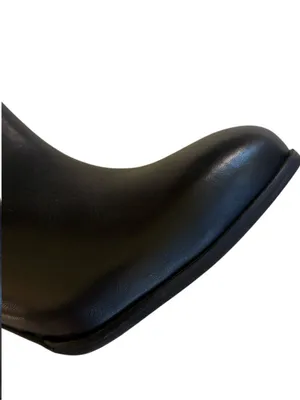 EUC Tory Burch Leather Bristol Heeled Ankle Boots Black Size 7.5 thumbnail 5