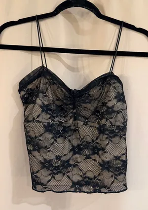Wild Fable Black Lace Cami Top thumbnail 1