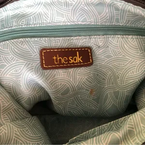 The Sak Gray Leather Shoulder Purse thumbnail 10