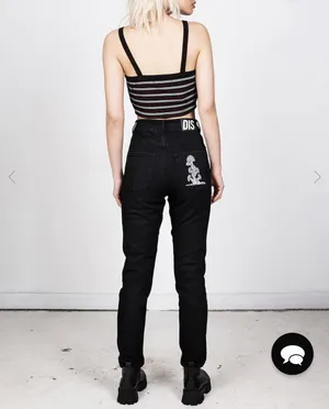 NWT! Disturbia Eden Jeans Size 24 thumbnail 4
