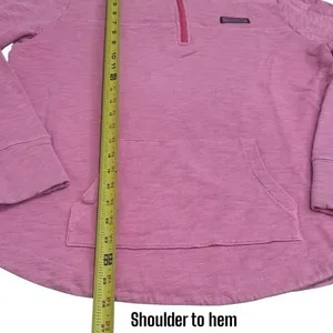 Vineyard Vines Pink Quarter Zip Pullover Sweater Coastal Preppy Comfort M thumbnail 10