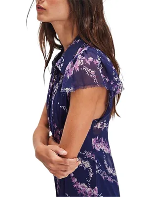 Free People Navy Combo Cannaday Maxi Dress Size Small thumbnail 3