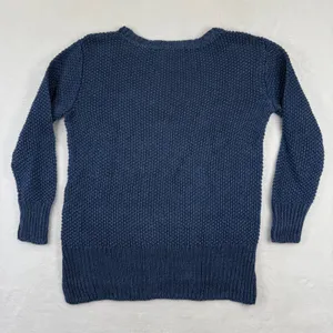 Ralph Lauren Blue 100% Linen Italian Yarn Open Knit Sweater Small‎ RL-CCRC1W thumbnail 8