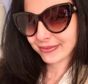 Authentic GUCCI 56 Cat eye Havana Acetate sunglasses thumbnail 6