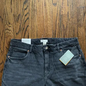 H&M Black Denim Shorts High-Rise thumbnail 3