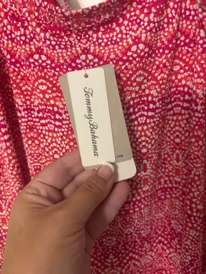 Tommy Bahama Red-Pink Mini Dress thumbnail 4