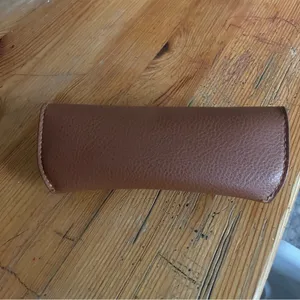 Ray Ban Brown Leather Sunglasses Case with‎ Minimalist Design (CASE ONLY) thumbnail 4