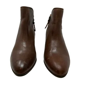 Frye‎ Judith Double-Zip Leather Ankle Boots Booties Brown Size US 9 thumbnail 3