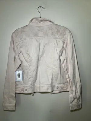 LuLaRoe Pale Pink Star-Detail Denim Jacket thumbnail 6