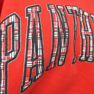 Vintage 90s Russell Athletic Panthers Red and Black Sweatshirt thumbnail 3