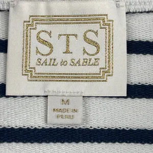 STS Sail to Sable Navy White Stripe Knit Skirt Set Tunic Top M‎ thumbnail 4