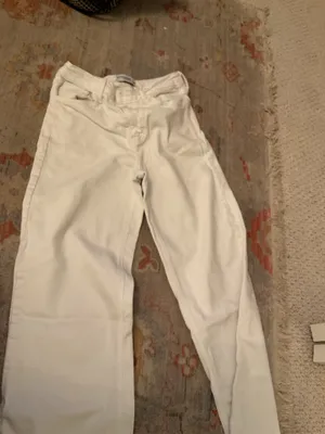 White Pants ZARA Wide-Leg thumbnail 1