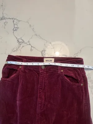 Rollas East Coast Flare Bordeaux Cord size 28 thumbnail 5