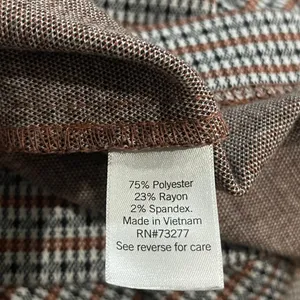 Nine West Knit Stretch Plaid Blazer SZ L Business Office Academia Preppy thumbnail 4