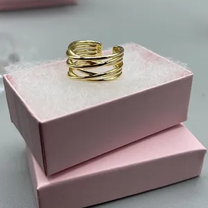 Boutique 14K Vermeil sterling wrap around size 8 ring thumbnail 4