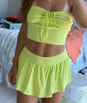 amazon neon skirt set Green Size M thumbnail 1