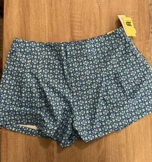 All in Motion blue golf shorts with floral print thumbnail 1