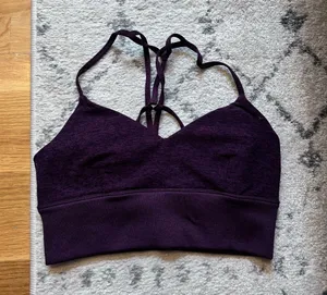 Alo Yoga Alosoft Sports Bra Lavish thumbnail 1