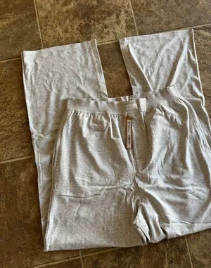 Boyfriend Loose Pant Size Medium Light Heather Grey thumbnail 5