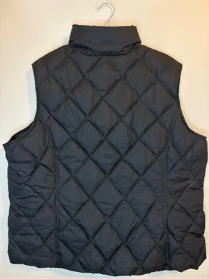 Lands’ End Diamond Down Vest Black XL 18-20 NWT 600 Fill Puffer thumbnail 8