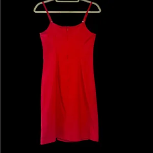 Forever 21 Red (Adjustable) Spaghetti Strap Short Dress Sz L thumbnail 4