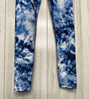 Beach Riot Sport Indigo Tie Dye Cara Printed Leggings V Crossover Waistband XS thumbnail 5