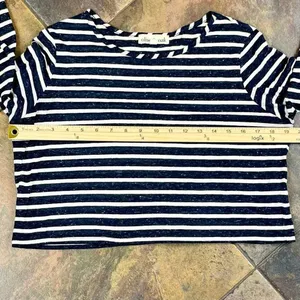 Olive & Oak Stripe Long Sleeve Cropped Top Medium thumbnail 8