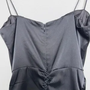 Meshki Women Satin Babydoll Ruched Mini Dress Small Party Cocktail Event‎ Date thumbnail 6