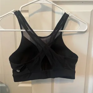 Lululemon Athletica Black Mesh Sports Bra thumbnail 4