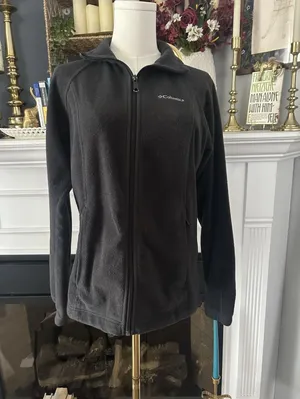 Columbia Benton Fleece Full Zip Up Jacket Women’s Size Small, Gray Color thumbnail 5