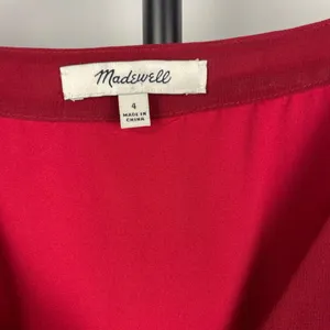 Madewell‎ Skygaze Red Eyelet Scallop Hem Embroidered Dress thumbnail 4