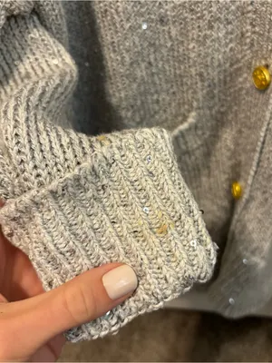 J Crew Sequin V-neck cardigan sweater thumbnail 4