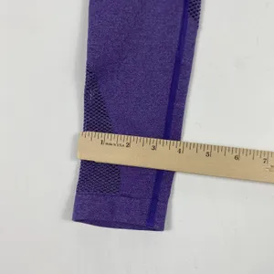 Fabletics Leggings Womens Small Purple Seamless High Waist Mesh Yoga Activewear thumbnail 3