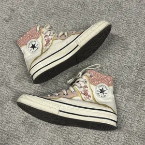 Converse Chuck Shoes Womens 5.5 70s Egret Golden Repair High Top Floral Sneakers thumbnail 8