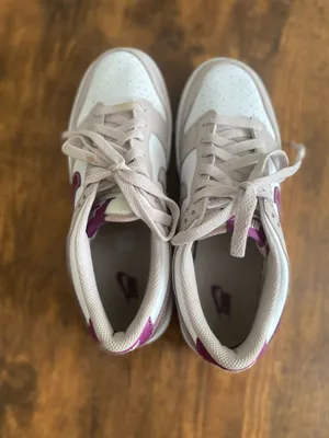 Nike Kids Sneakers White and Purple thumbnail 4