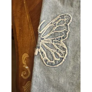 Pacsun Butterfly Patch Women’s '90s Boyfriend Jeans, Size 26, Short Length. thumbnail 16