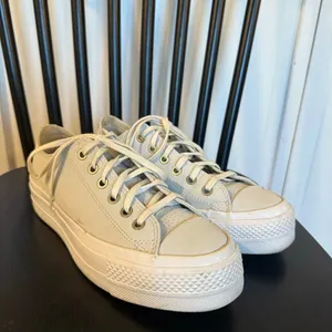 Converse Chuck Taylor All Star Lift platform golden hits leather sneaker 8.5 thumbnail 7