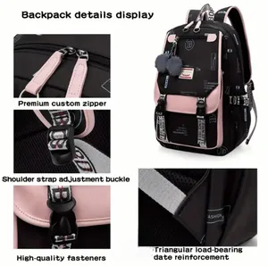 Bob Urban NWT Casual, Lightweight And Large Capacity School Bag thumbnail 4